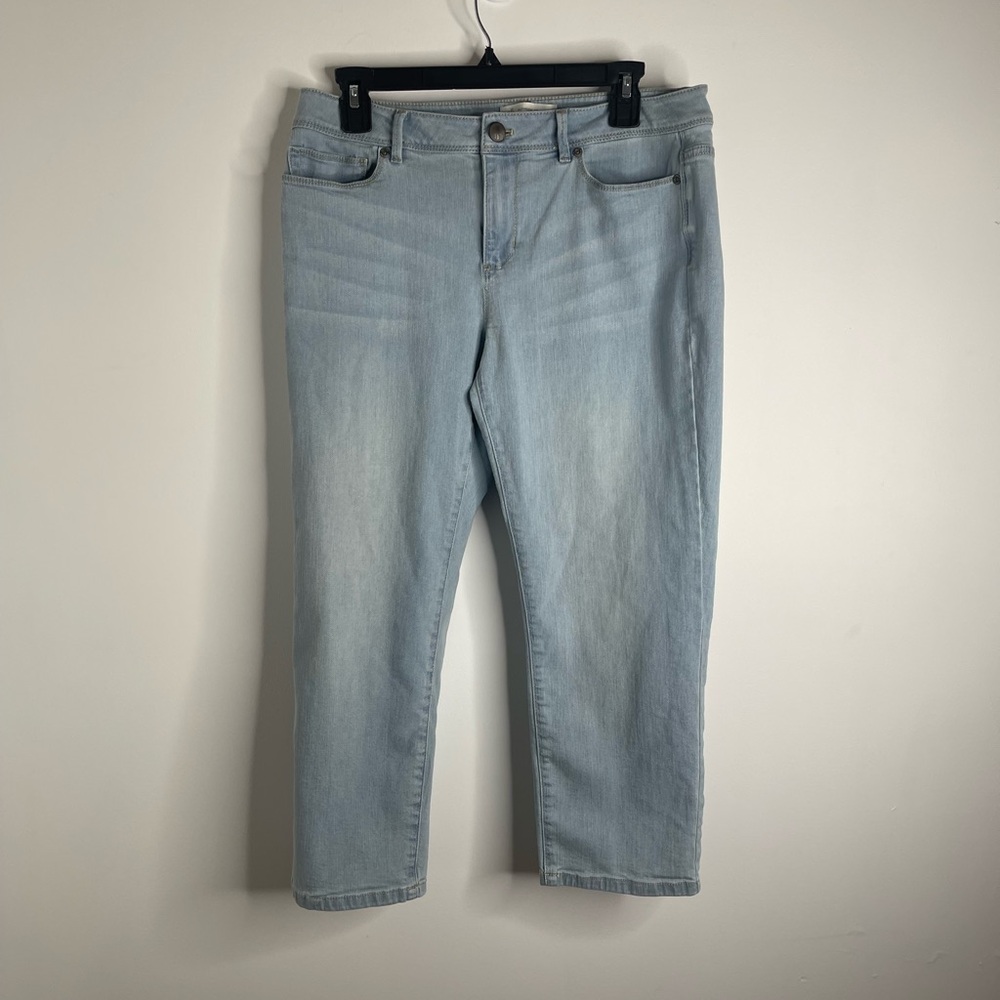 J Jill cropped Light Blue Capri Jeans size 8